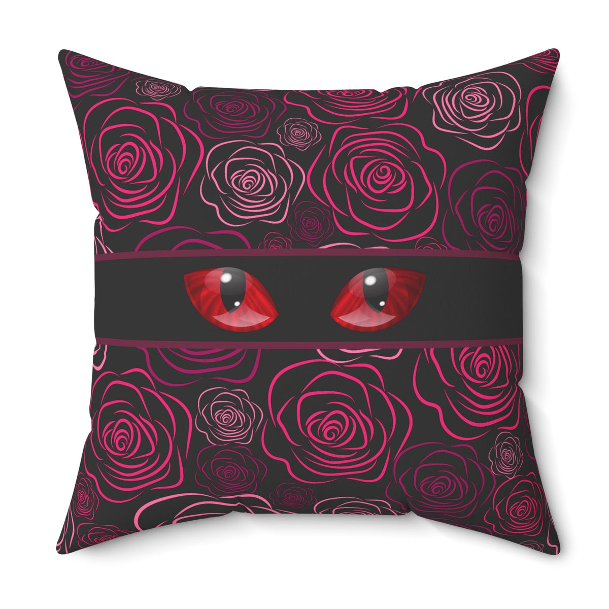 Moody Rose Cat Eyes Throw Pillow - Decor, Pillows, Throw - EpiAl's Shop