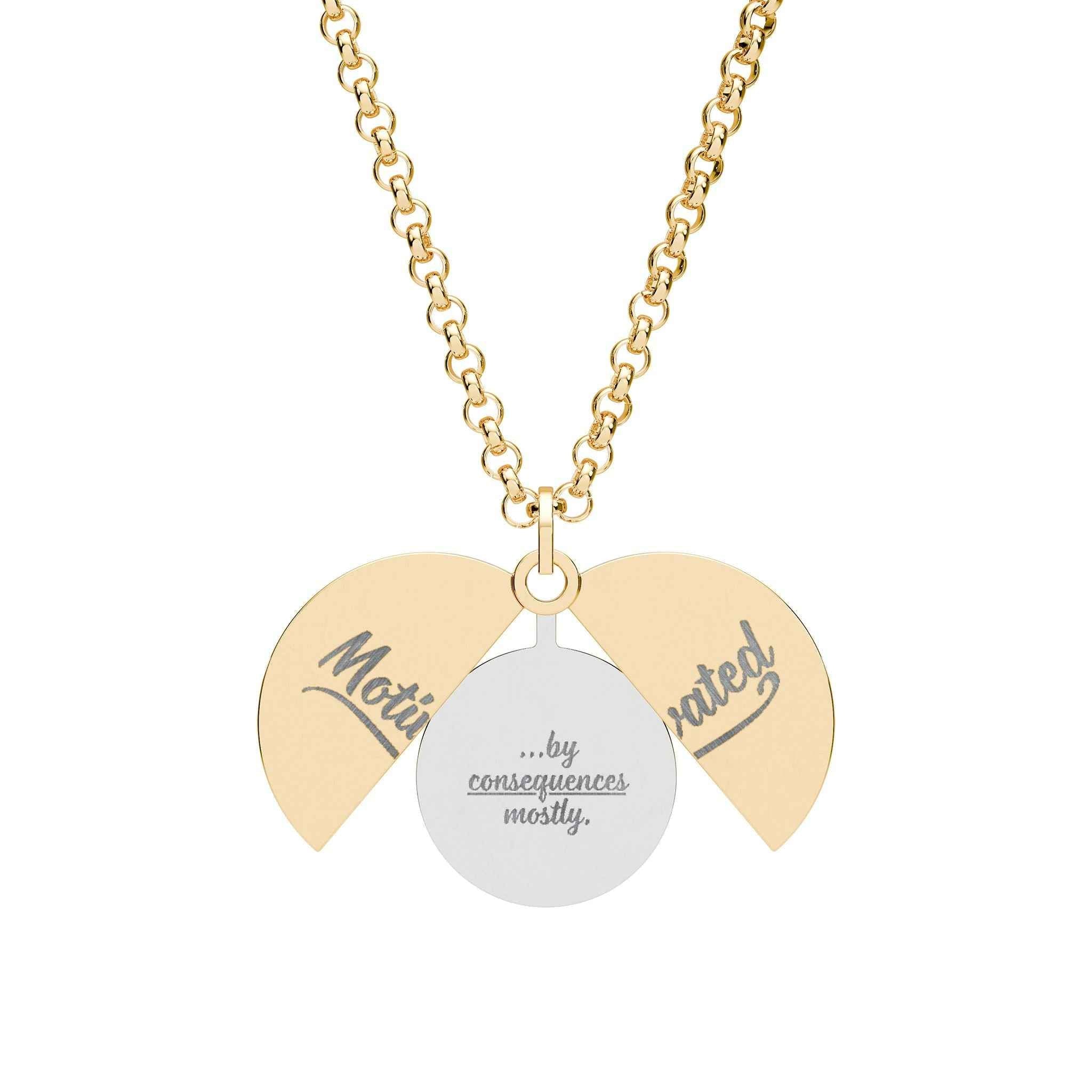 Motivated Hidden Message Necklace | Consequences Mostly - Jewelry, Necklaces - EpiAl's Shop