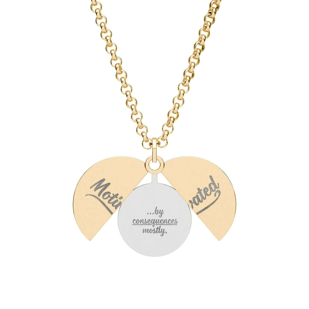 Motivated Hidden Message Necklace | Consequences Mostly - Jewelry, Necklaces - EpiAl's Shop