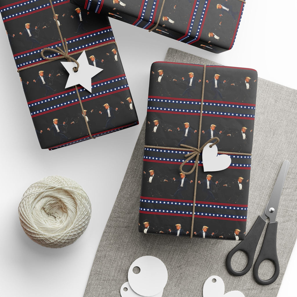 Musical Trump Wrapping Paper for All Occasions - Paper Products, Gift Wrapping Paper - EpiAl's Shop