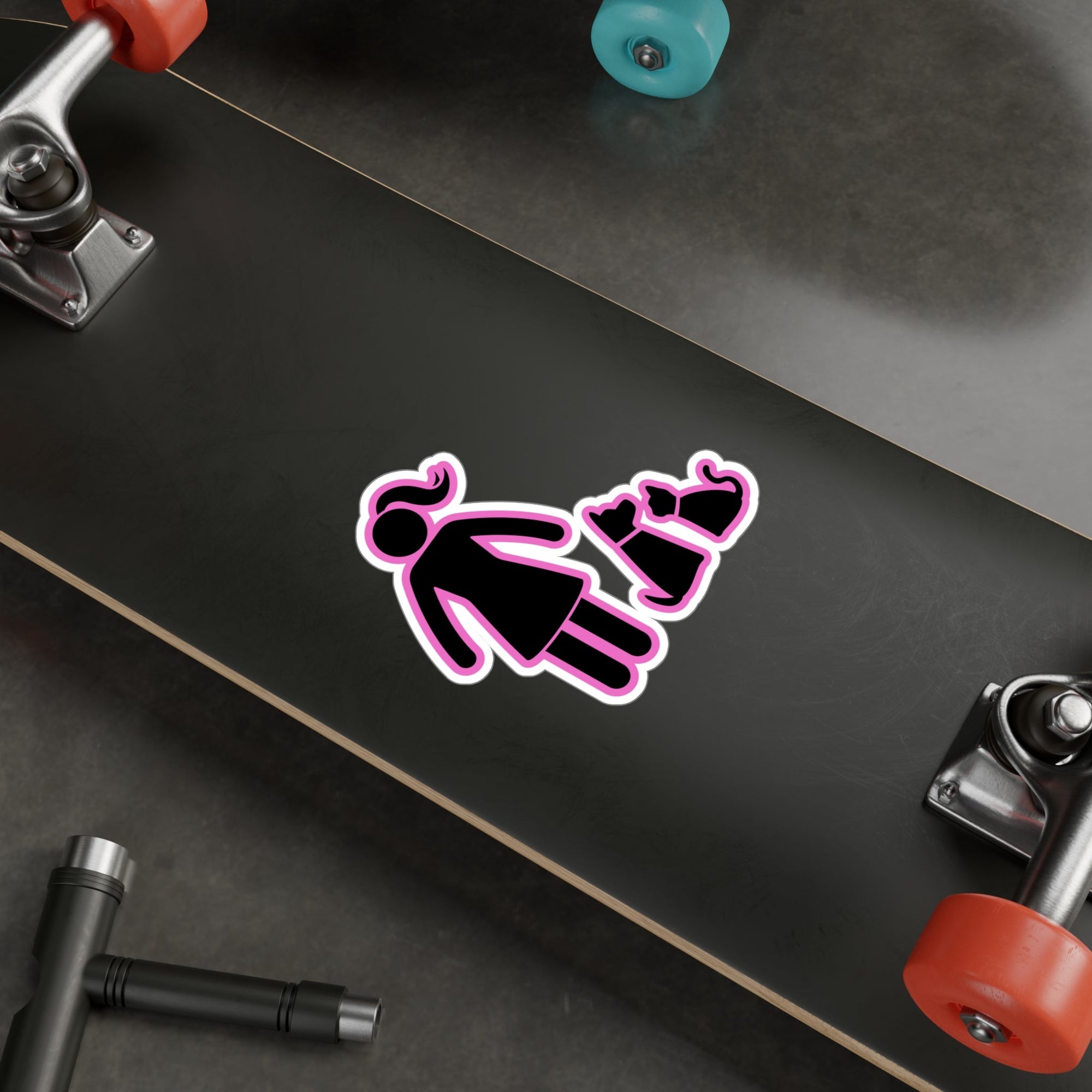 My Little Stick Family Kiss - Cut Vinyl Decals - Accessories, Auto, Bumper Decor - EpiAl's Shop