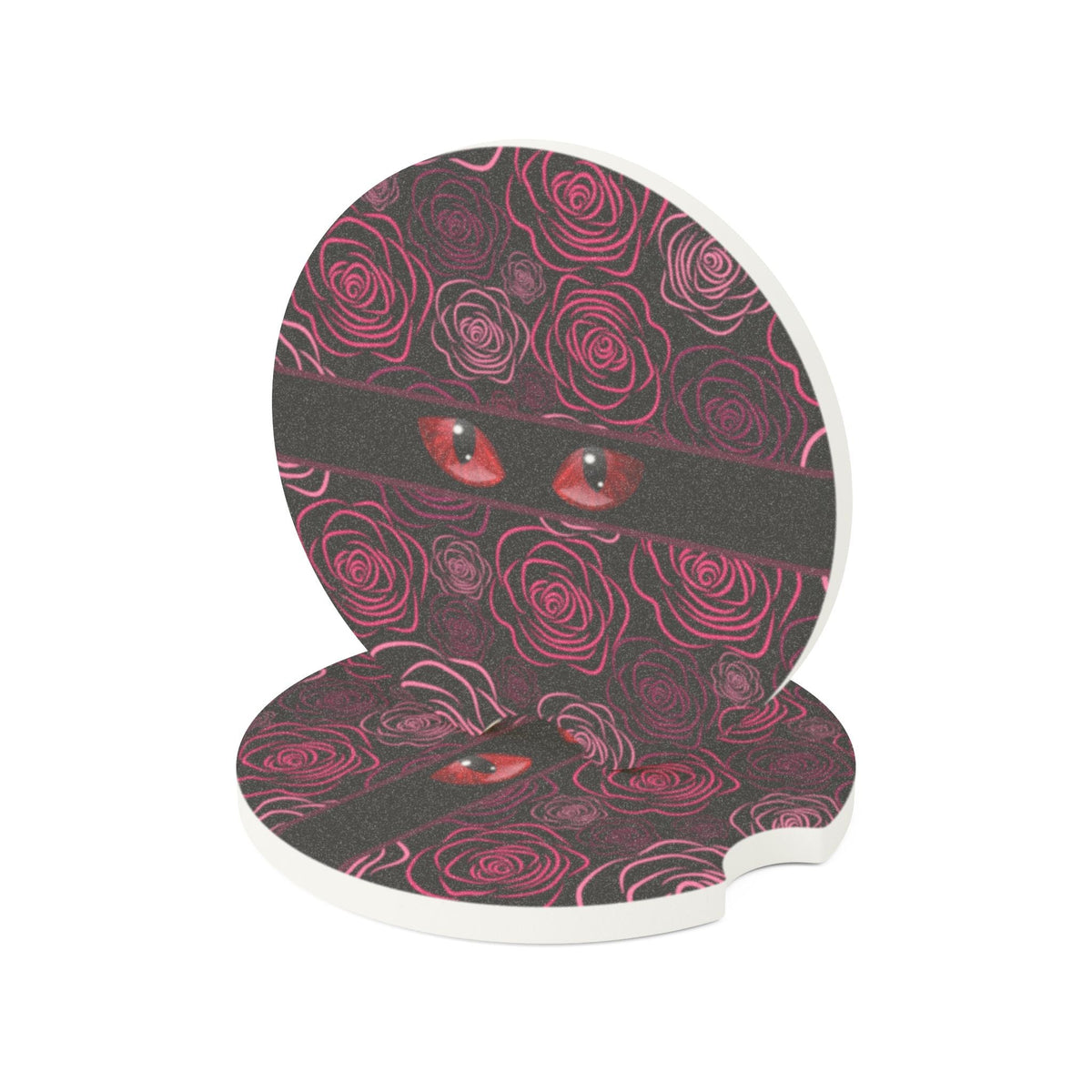 Mystery Cat Eyes Soapstone Car Coasters - Vehicle Coasters - EpiAl's Shop