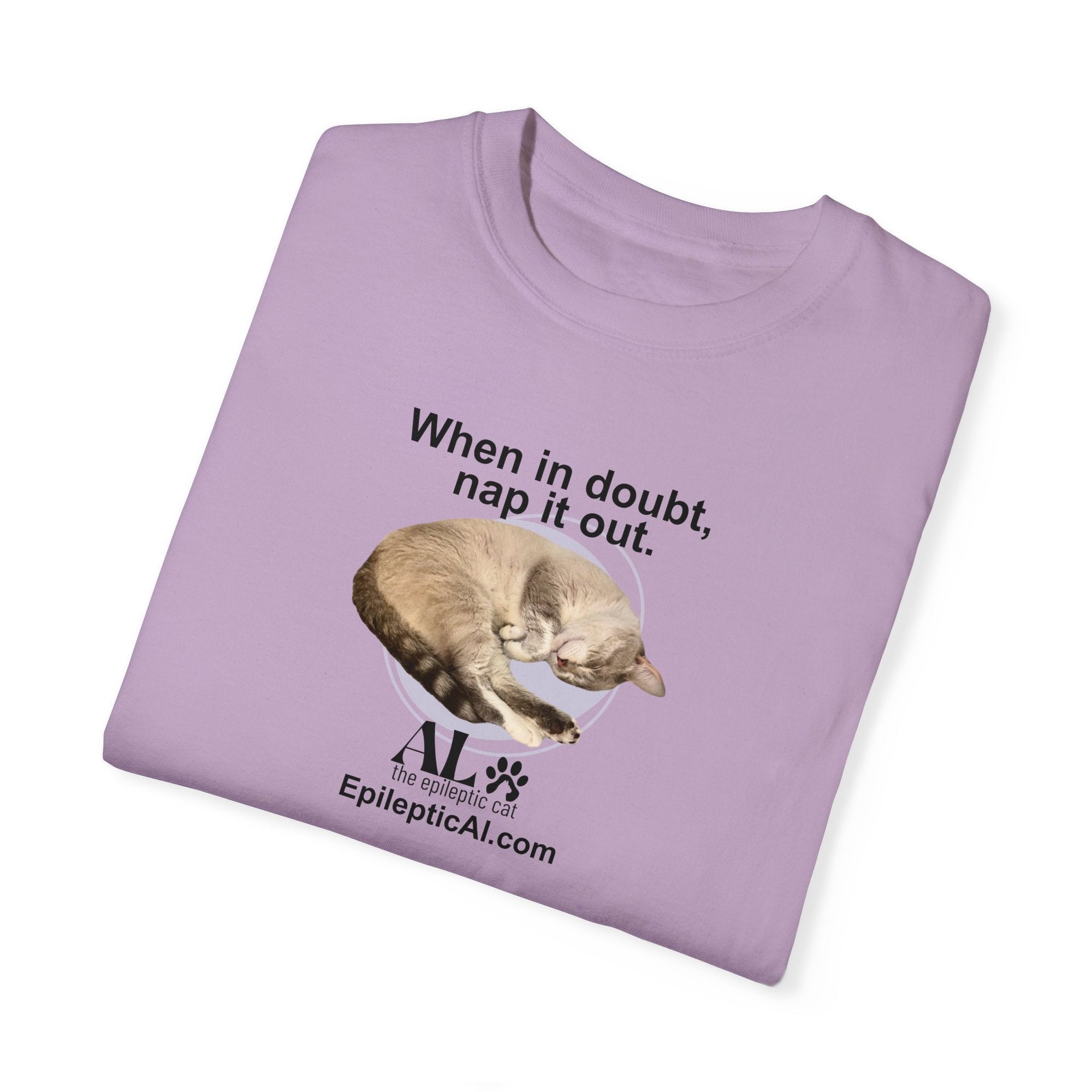 Nap It Out Al Unisex Garment - Dyed T - shirt - T - Shirt - Epileptic Al’s Shop