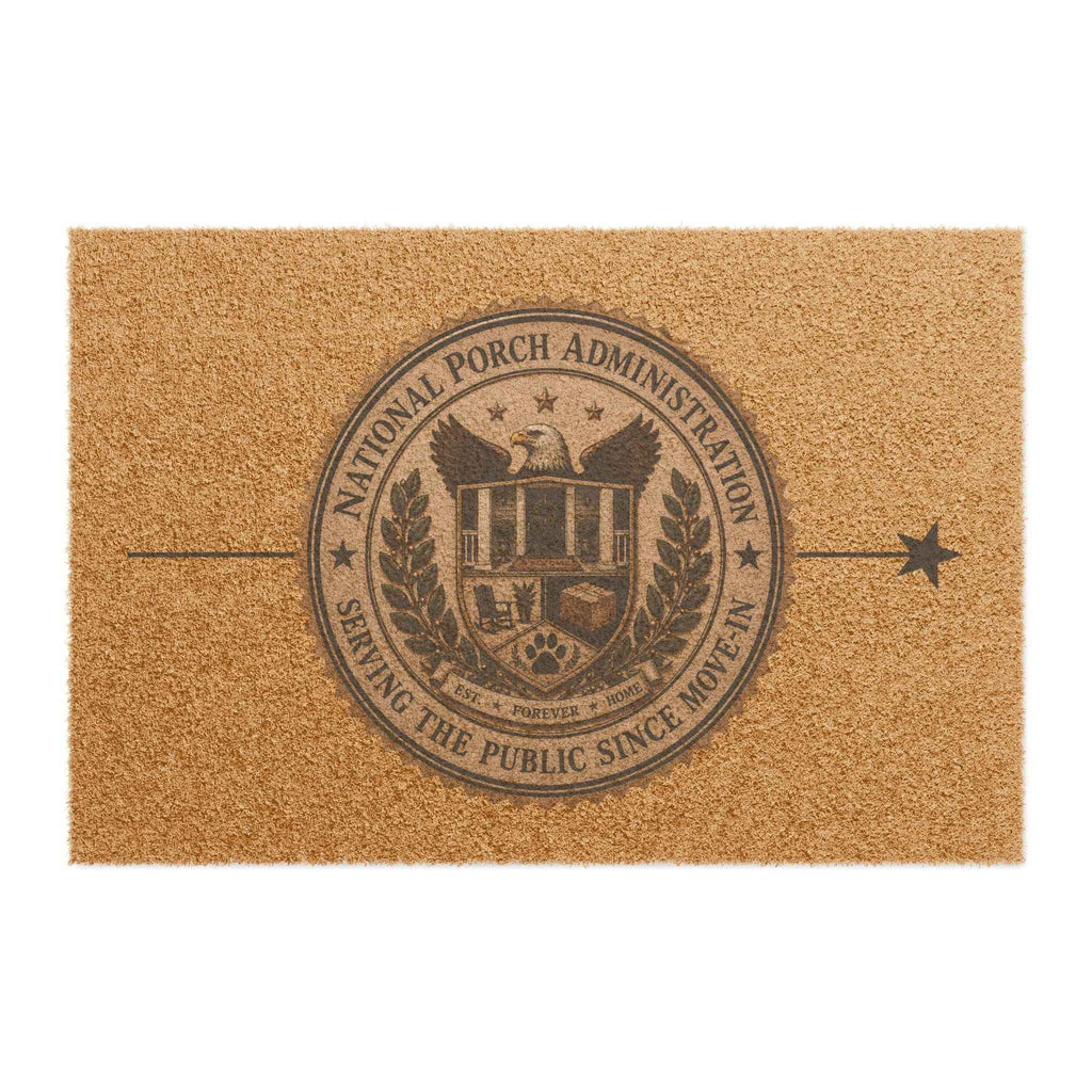 National Porch Administration Doormat | Serving the Public Since Move-In Welcome Mat - Decor, Rugs, Outdoor - EpiAl's Shop