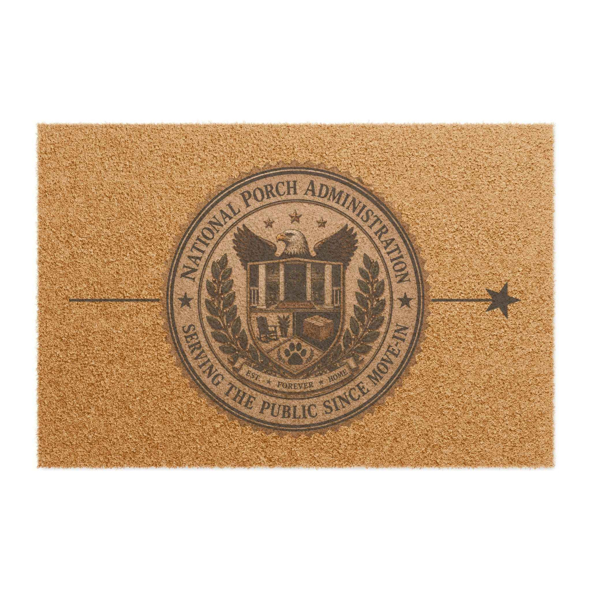 National Porch Administration Doormat | Serving the Public Since Move-In Welcome Mat - Decor, Rugs, Outdoor - EpiAl's Shop