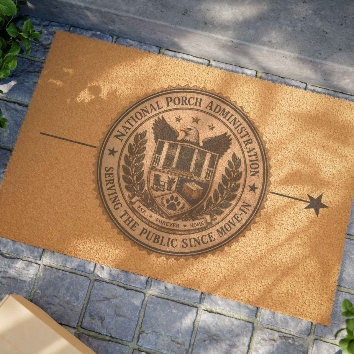 National Porch Administration Doormat | Serving the Public Since Move-In Welcome Mat - Decor, Rugs, Outdoor - EpiAl's Shop