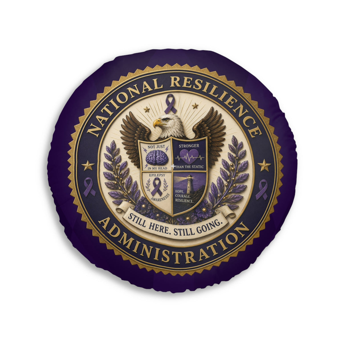 National Resilience Administration Epilepsy Awareness Floor Pillow - Decor, Pillows, Floor - EpiAl's Shop