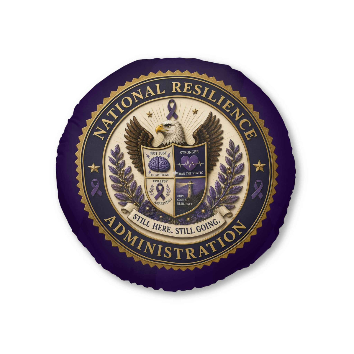 National Resilience Administration Epilepsy Awareness Floor Pillow - Decor, Pillows, Floor - EpiAl's Shop