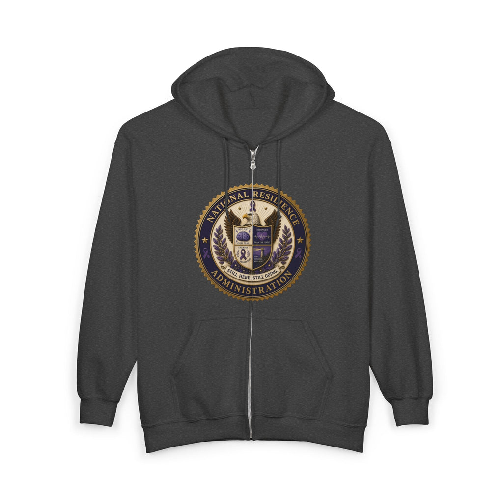 National Resilience Administration Full-Zip Hoodie | Still Here. Still Going. - Clothing, Unisex, Hoodies - EpiAl's Shop