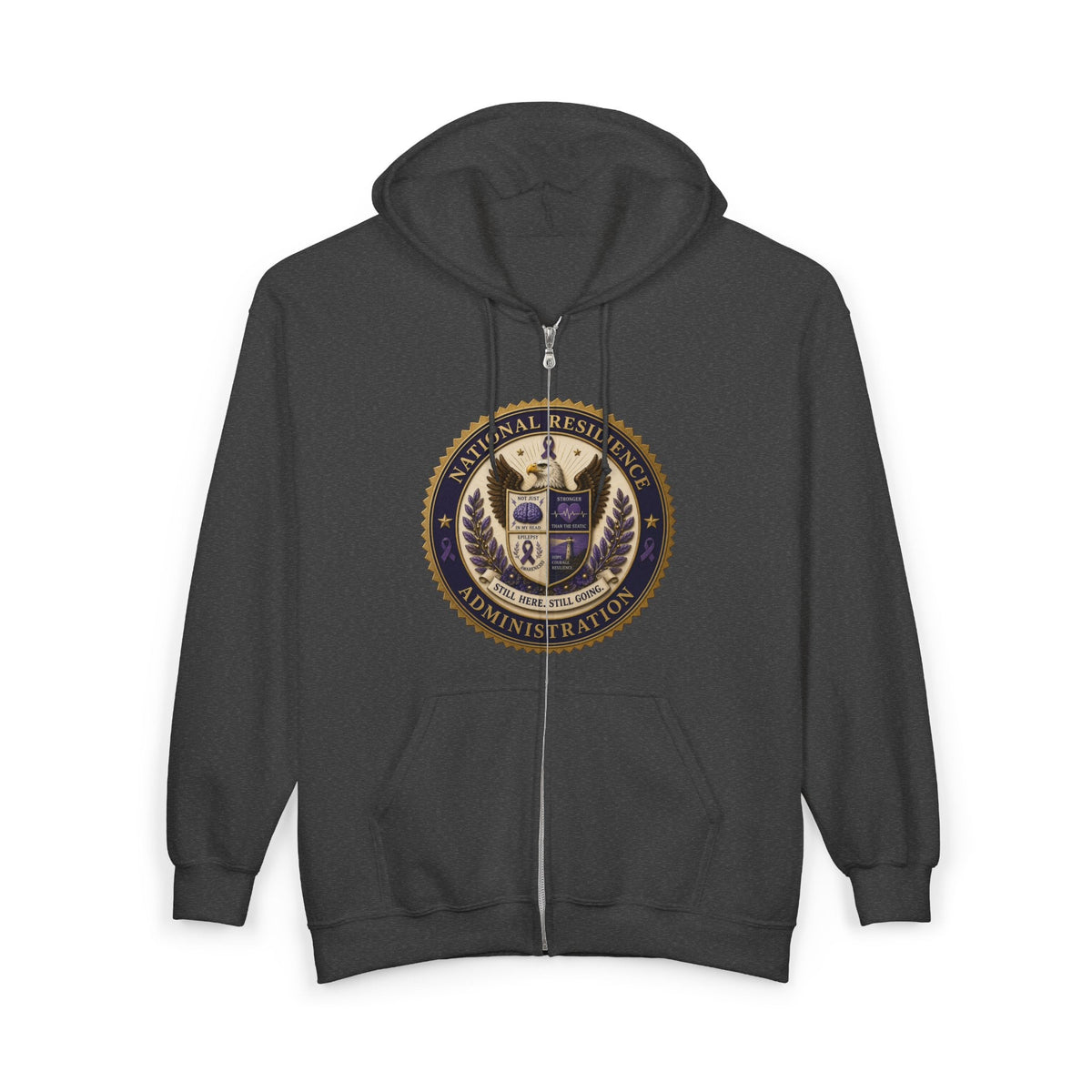 National Resilience Administration Full-Zip Hoodie | Still Here. Still Going. - Clothing, Unisex, Hoodies - EpiAl's Shop