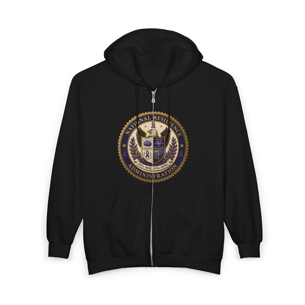 National Resilience Administration Full-Zip Hoodie | Still Here. Still Going. - Clothing, Unisex, Hoodies - EpiAl's Shop