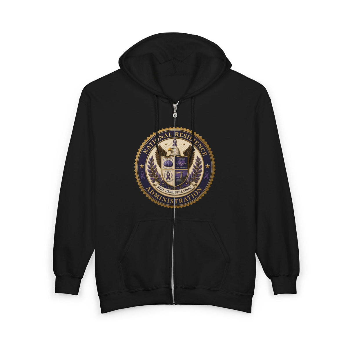 National Resilience Administration Full-Zip Hoodie | Still Here. Still Going. - Clothing, Unisex, Hoodies - EpiAl's Shop
