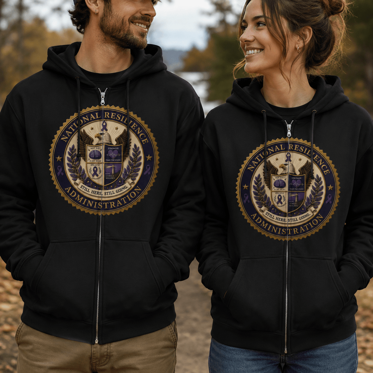 National Resilience Administration Full-Zip Hoodie | Still Here. Still Going. - Clothing, Unisex, Hoodies - EpiAl's Shop