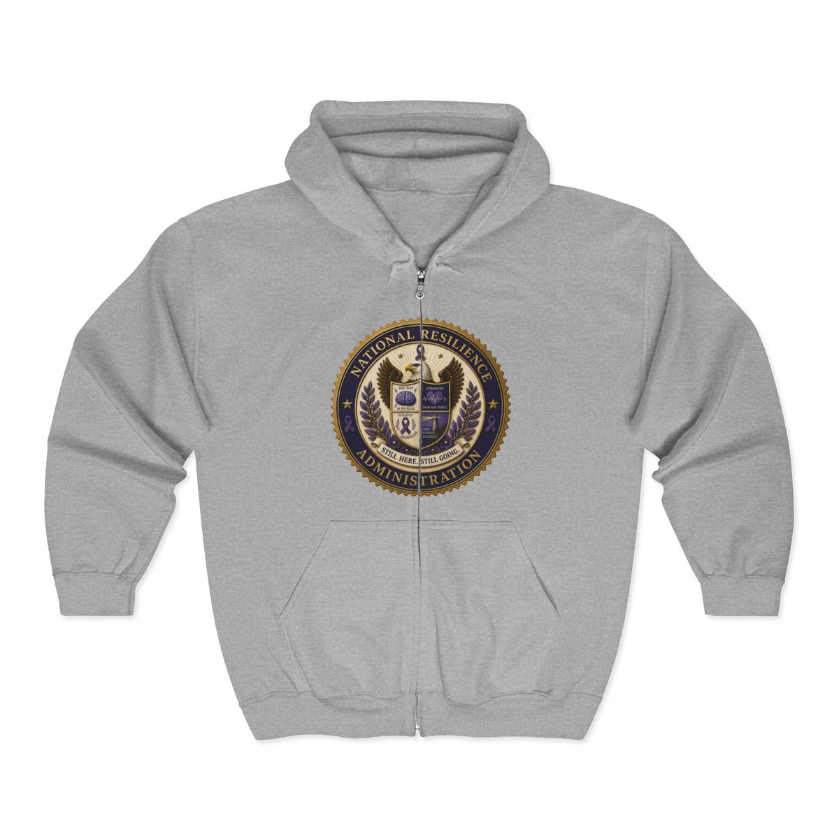National Resilience Administration Full-Zip Hoodie | Still Here. Still Going. - Clothing, Unisex, Hoodies - EpiAl's Shop