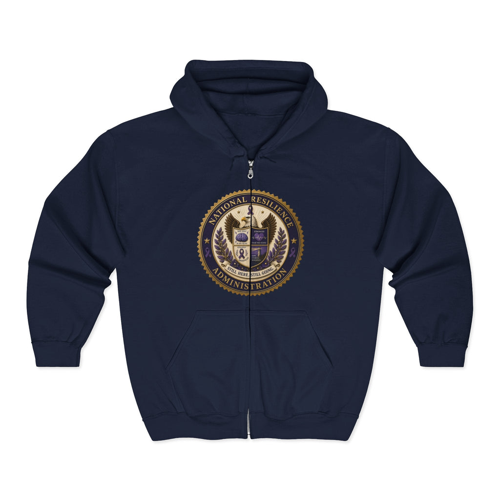 National Resilience Administration Full-Zip Hoodie | Still Here. Still Going. - Clothing, Unisex, Hoodies - EpiAl's Shop