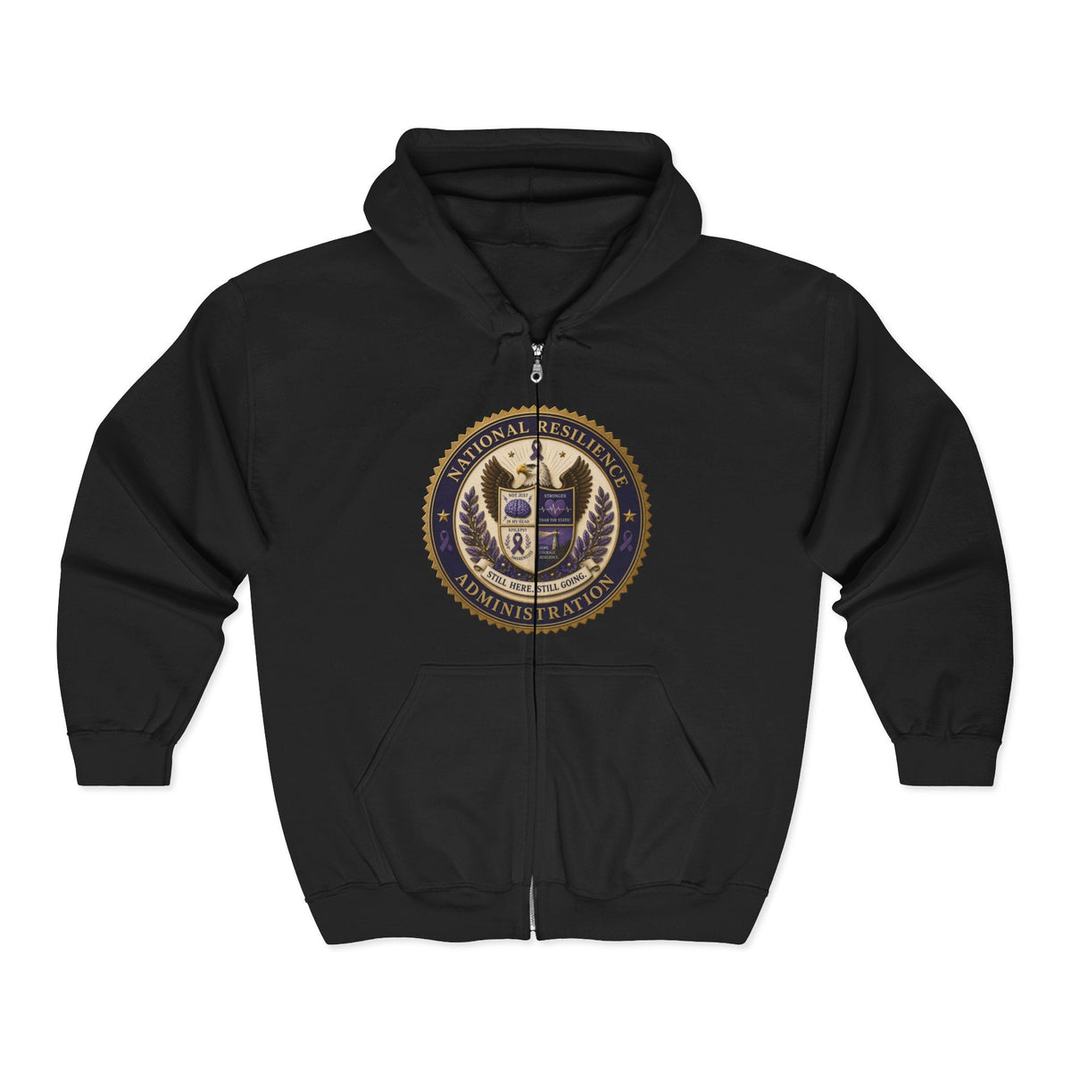 National Resilience Administration Full-Zip Hoodie | Still Here. Still Going. - Clothing, Unisex, Hoodies - EpiAl's Shop