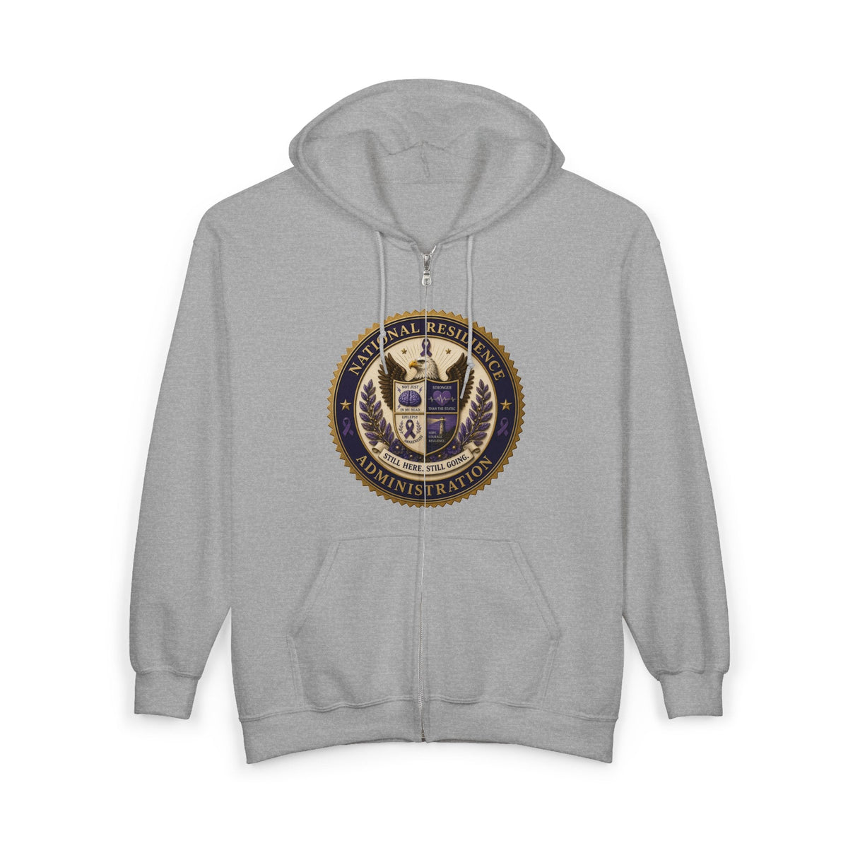 National Resilience Administration Full-Zip Hoodie | Still Here. Still Going. - Clothing, Unisex, Hoodies - EpiAl's Shop