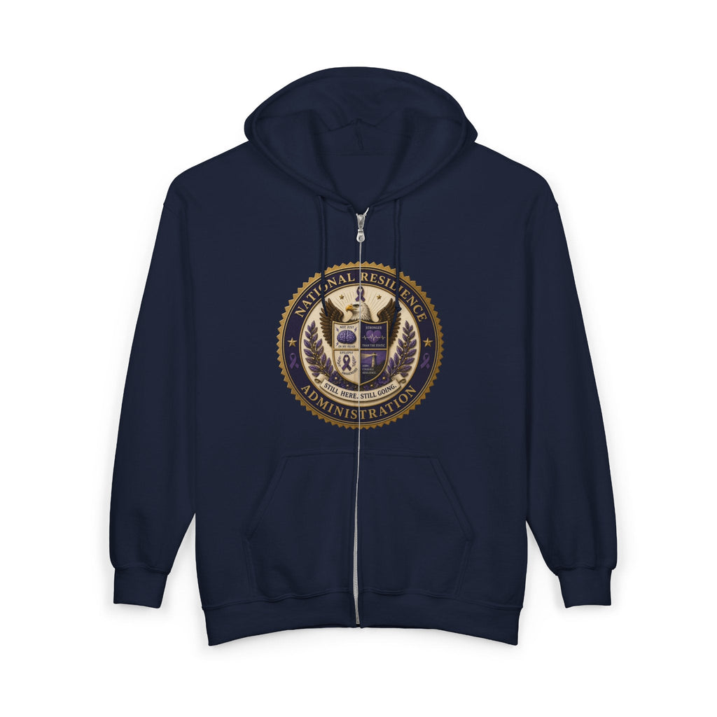 National Resilience Administration Full-Zip Hoodie | Still Here. Still Going. - Clothing, Unisex, Hoodies - EpiAl's Shop