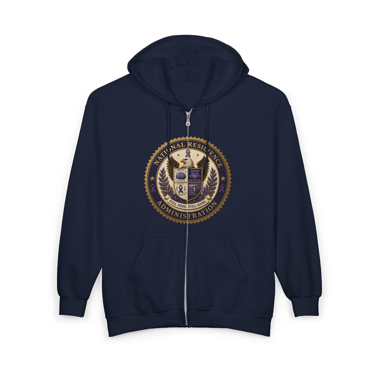 National Resilience Administration Full-Zip Hoodie | Still Here. Still Going. - Clothing, Unisex, Hoodies - EpiAl's Shop