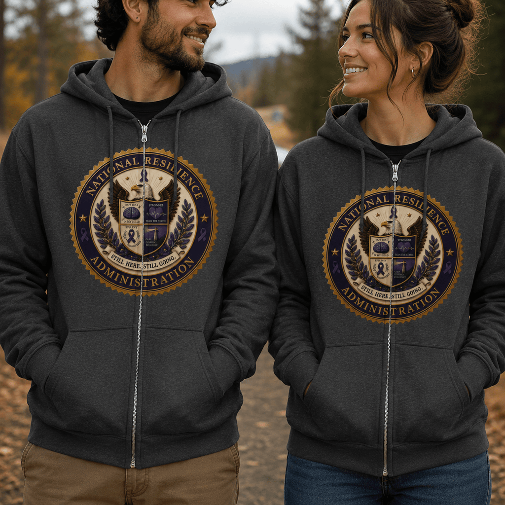 National Resilience Administration Full-Zip Hoodie | Still Here. Still Going. - Clothing, Unisex, Hoodies - EpiAl's Shop