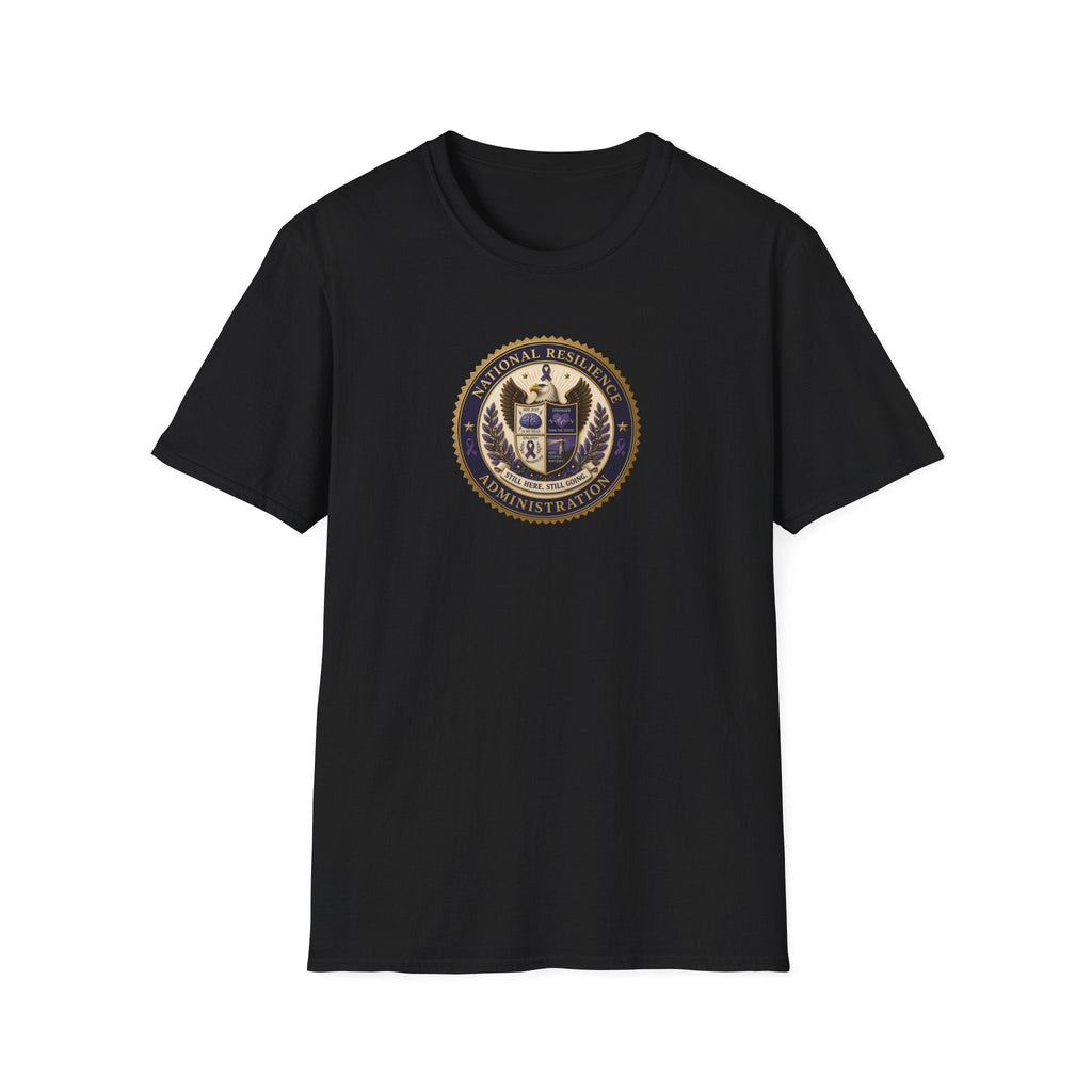 National Resilience Administration T-Shirt | Still Here. Still Going. Epilepsy Awareness Tee - Clothing, Unisex, T-Shirts - EpiAl's Shop