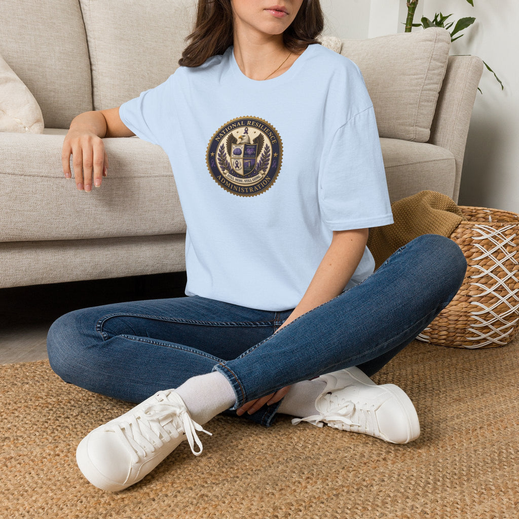 National Resilience Administration T-Shirt | Still Here. Still Going. Epilepsy Awareness Tee - Clothing, Unisex, T-Shirts - EpiAl's Shop