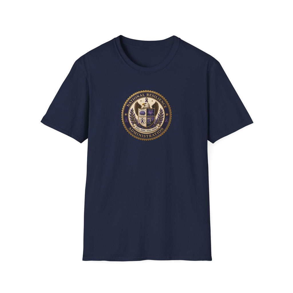 National Resilience Administration T-Shirt | Still Here. Still Going. Epilepsy Awareness Tee - Clothing, Unisex, T-Shirts - EpiAl's Shop
