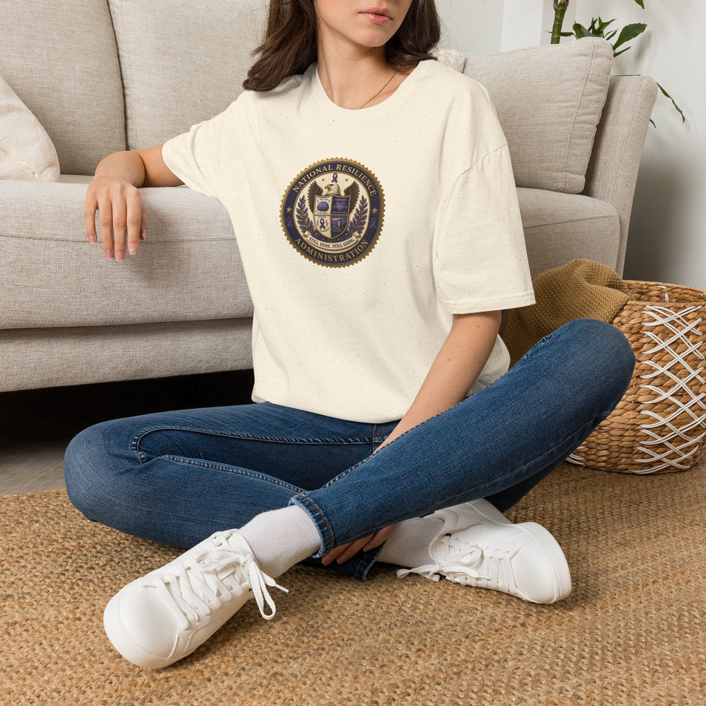 National Resilience Administration T-Shirt | Still Here. Still Going. Epilepsy Awareness Tee - Clothing, Unisex, T-Shirts - EpiAl's Shop