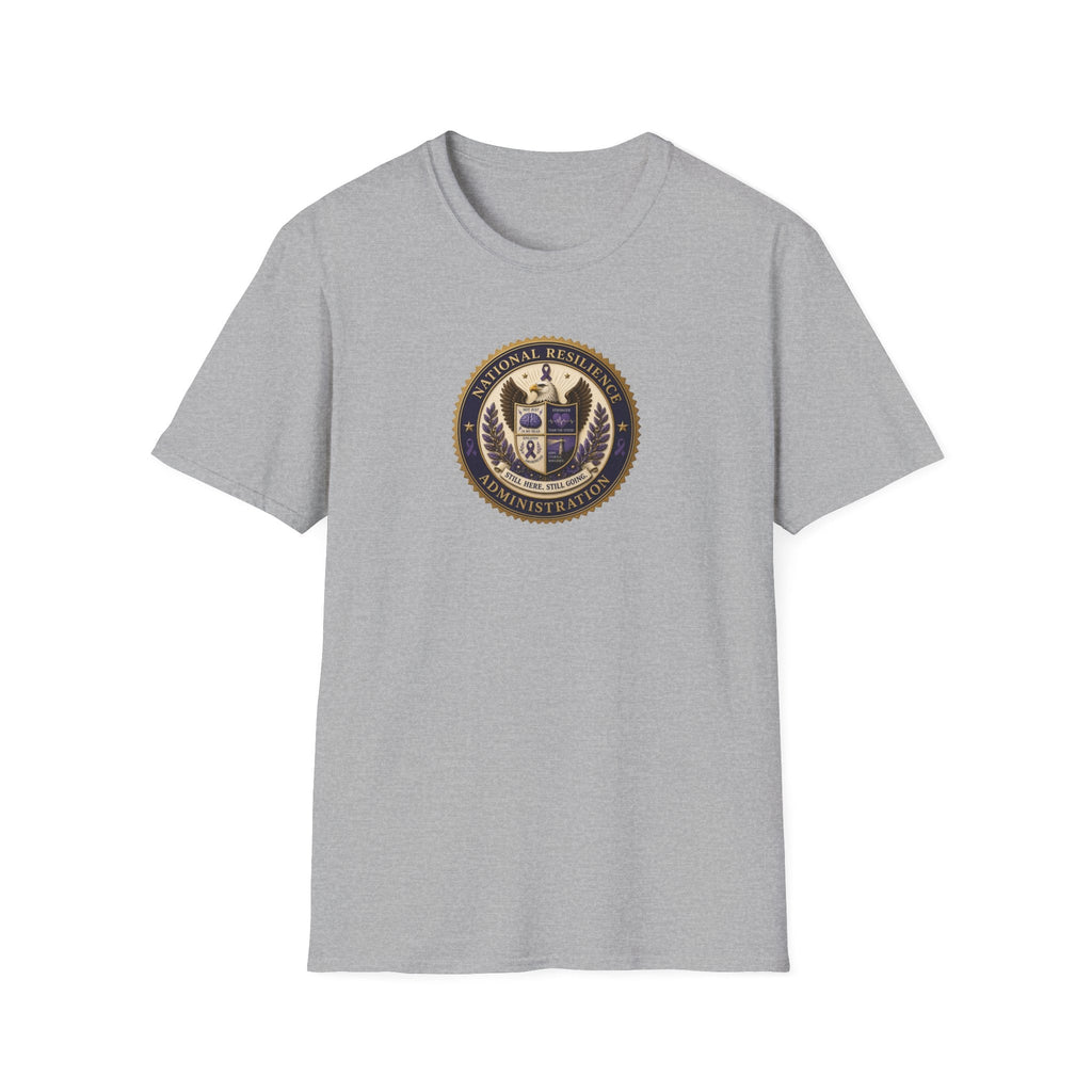 National Resilience Administration T-Shirt | Still Here. Still Going. Epilepsy Awareness Tee - Clothing, Unisex, T-Shirts - EpiAl's Shop