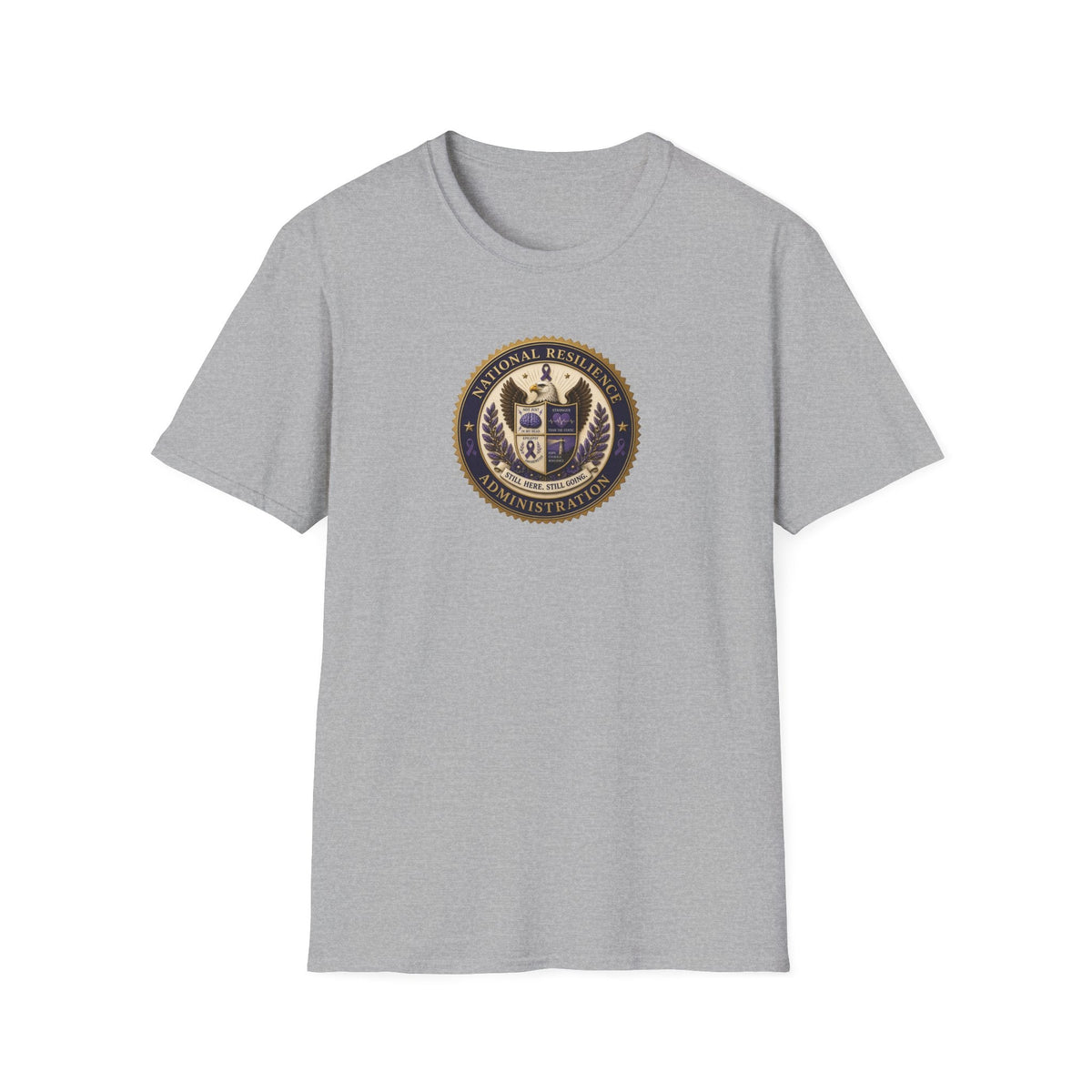 National Resilience Administration T-Shirt | Still Here. Still Going. Epilepsy Awareness Tee - Clothing, Unisex, T-Shirts - EpiAl's Shop