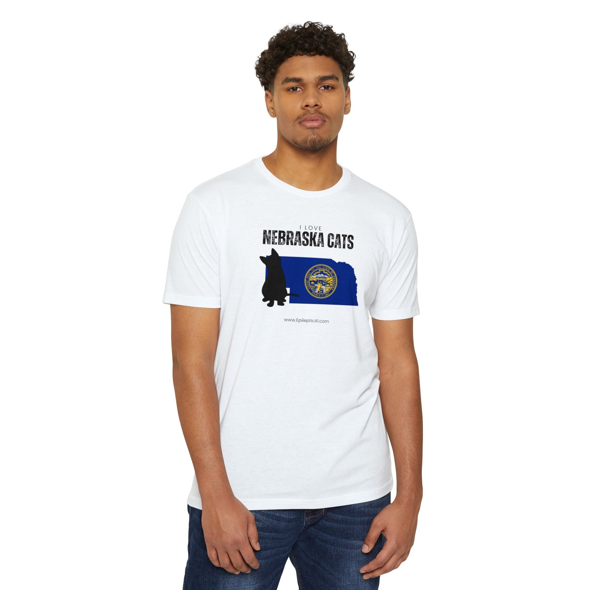 Nebraska Cats Unisex CVC Jersey T - shirt - T - Shirt - Epileptic Al’s Shop