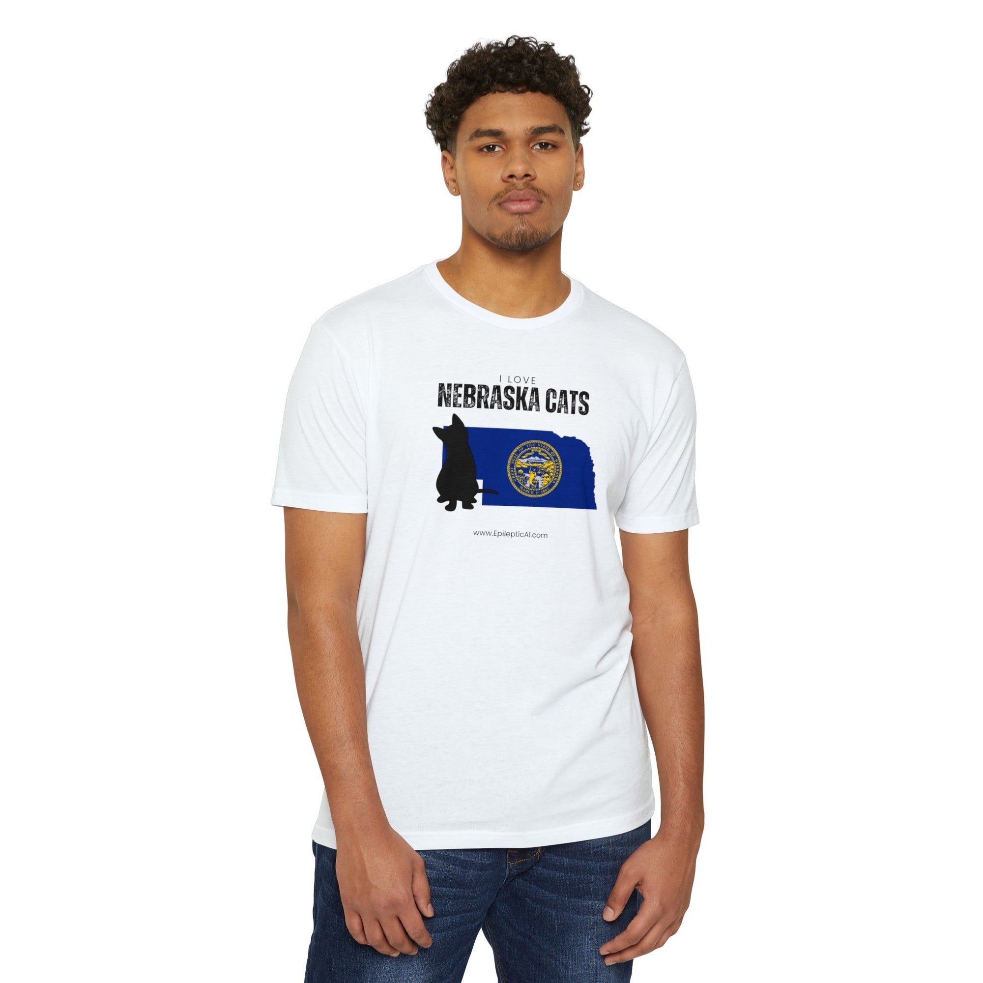 Nebraska Cats Unisex CVC Jersey T - shirt - T - Shirt - Epileptic Al’s Shop