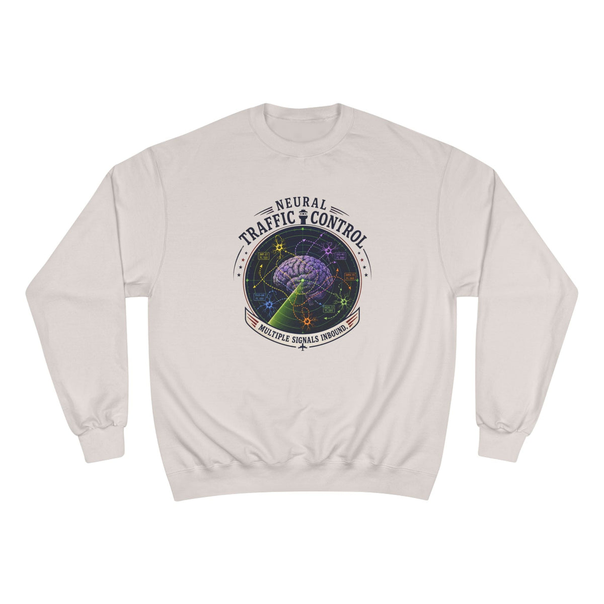 Neural Traffic Control Champion Sweatshirt | Brain Radar Crewneck - Clothing, Unisex, Sweatshirts - EpiAl's Shop