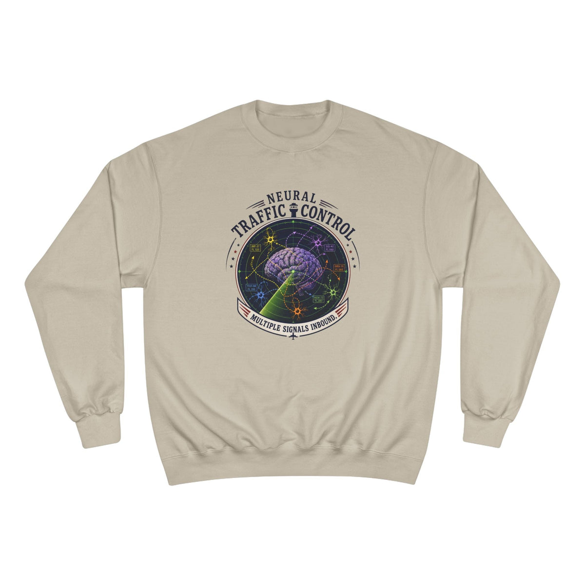 Neural Traffic Control Champion Sweatshirt | Brain Radar Crewneck - Clothing, Unisex, Sweatshirts - EpiAl's Shop