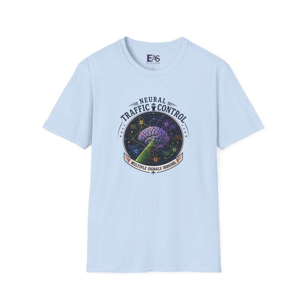 Neural Traffic Control T-Shirt | Brain Radar Graphic Tee - Clothing, Unisex, T-Shirts - EpiAl's Shop