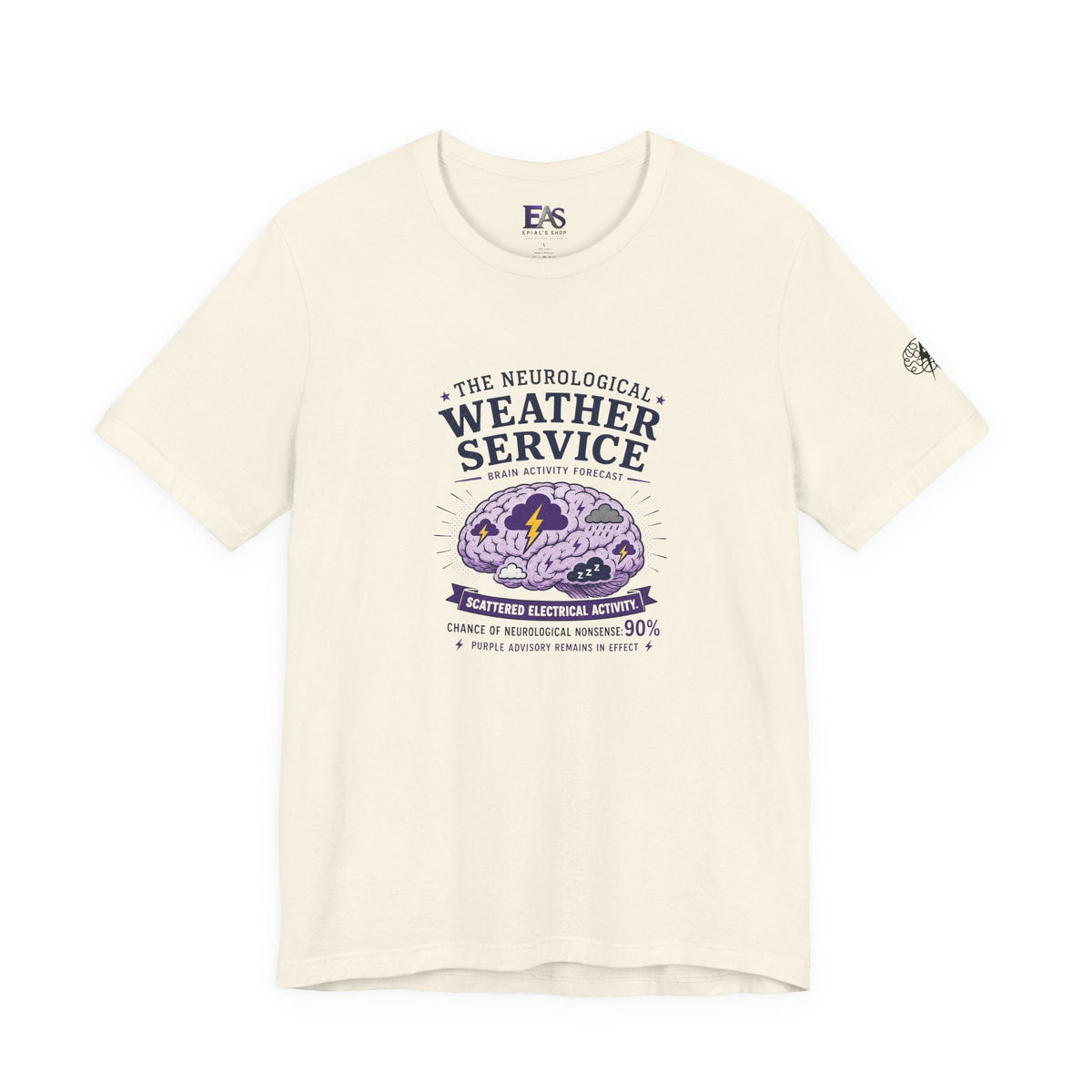 Neurological Weather Service Epilepsy Awareness T-Shirt | Brain Forecast Tee - Clothing, Unisex, T-Shirts - EpiAl's Shop