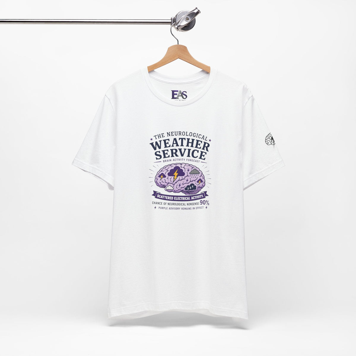 Neurological Weather Service Epilepsy Awareness T-Shirt | Brain Forecast Tee - Clothing, Unisex, T-Shirts - EpiAl's Shop
