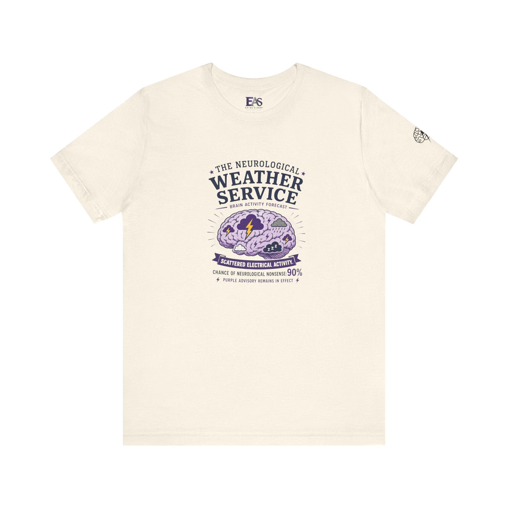 Neurological Weather Service Epilepsy Awareness T-Shirt | Brain Forecast Tee - Clothing, Unisex, T-Shirts - EpiAl's Shop