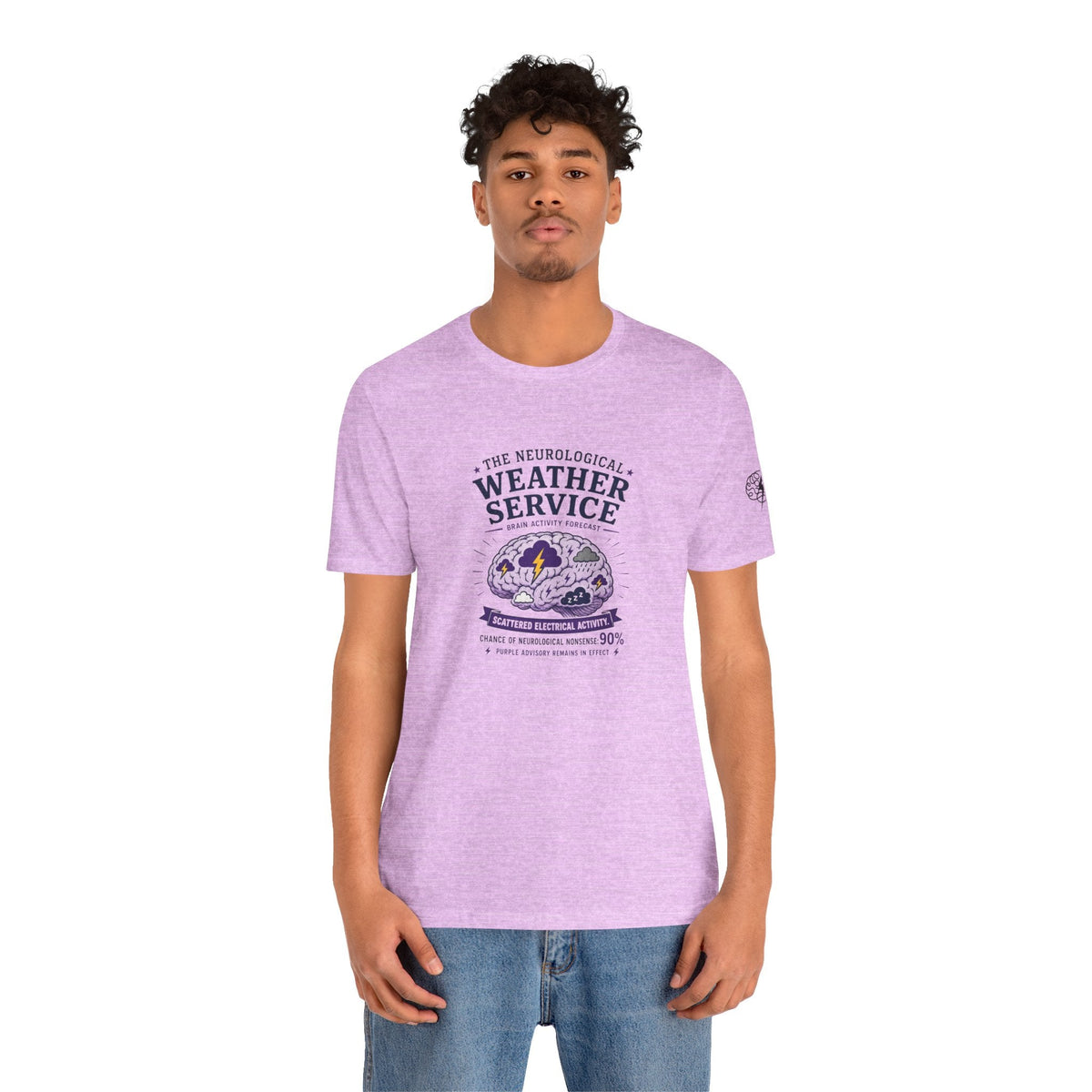 Neurological Weather Service Epilepsy Awareness T-Shirt | Brain Forecast Tee - Clothing, Unisex, T-Shirts - EpiAl's Shop