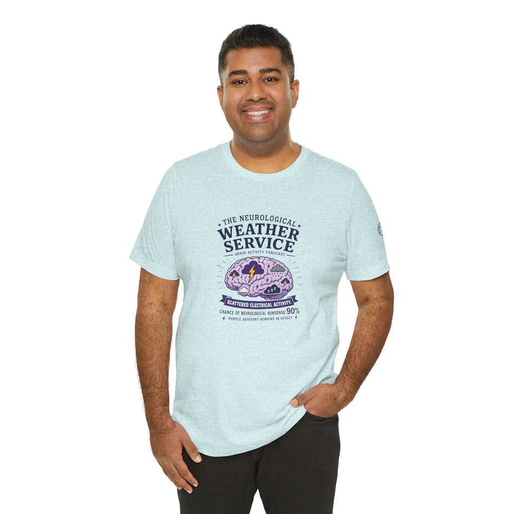 Neurological Weather Service Epilepsy Awareness T-Shirt | Brain Forecast Tee - Clothing, Unisex, T-Shirts - EpiAl's Shop