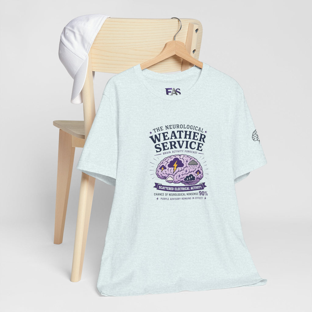 Neurological Weather Service Epilepsy Awareness T-Shirt | Brain Forecast Tee - Clothing, Unisex, T-Shirts - EpiAl's Shop