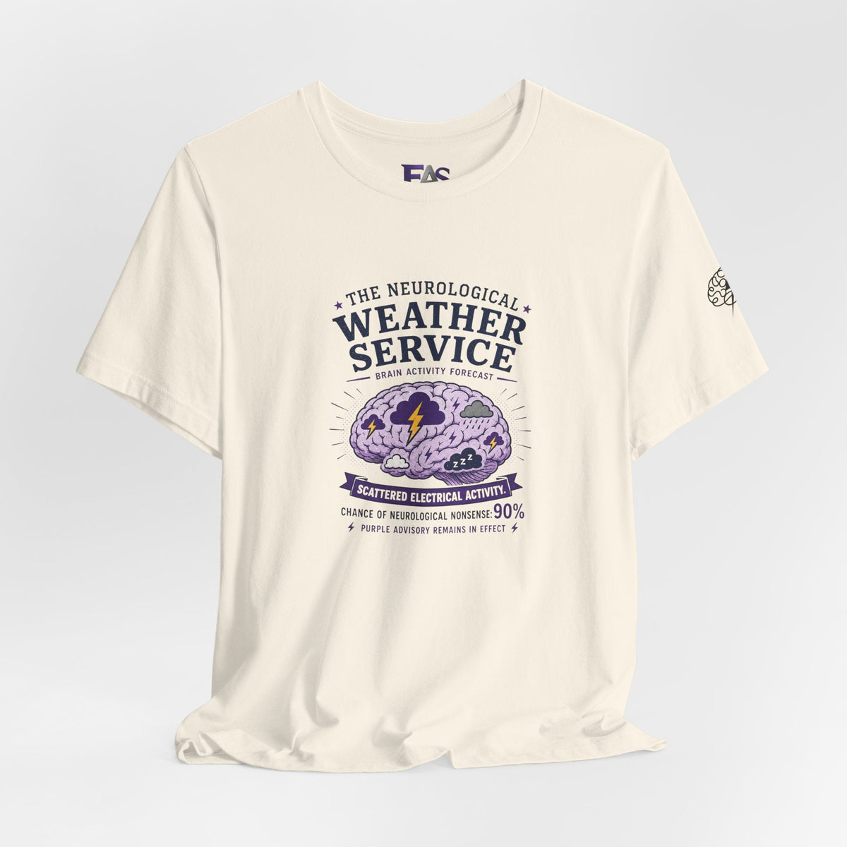 Neurological Weather Service Epilepsy Awareness T-Shirt | Brain Forecast Tee - Clothing, Unisex, T-Shirts - EpiAl's Shop