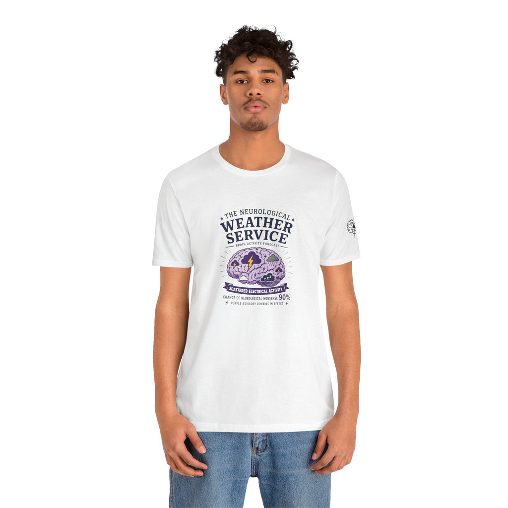 Neurological Weather Service Epilepsy Awareness T-Shirt | Brain Forecast Tee - Clothing, Unisex, T-Shirts - EpiAl's Shop