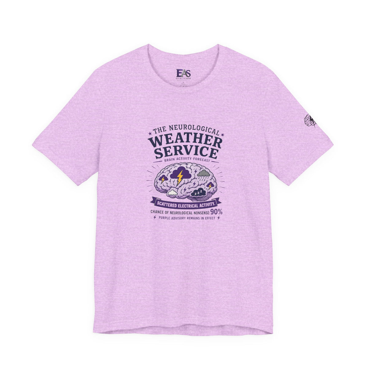 Neurological Weather Service Epilepsy Awareness T-Shirt | Brain Forecast Tee - Clothing, Unisex, T-Shirts - EpiAl's Shop