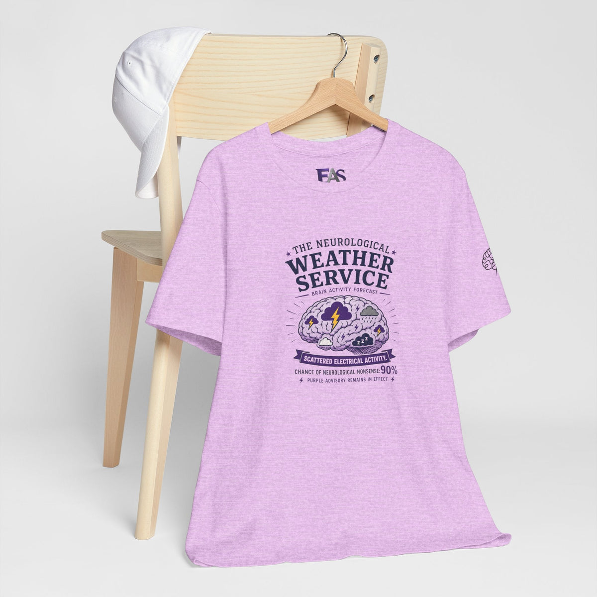 Neurological Weather Service Epilepsy Awareness T-Shirt | Brain Forecast Tee - Clothing, Unisex, T-Shirts - EpiAl's Shop