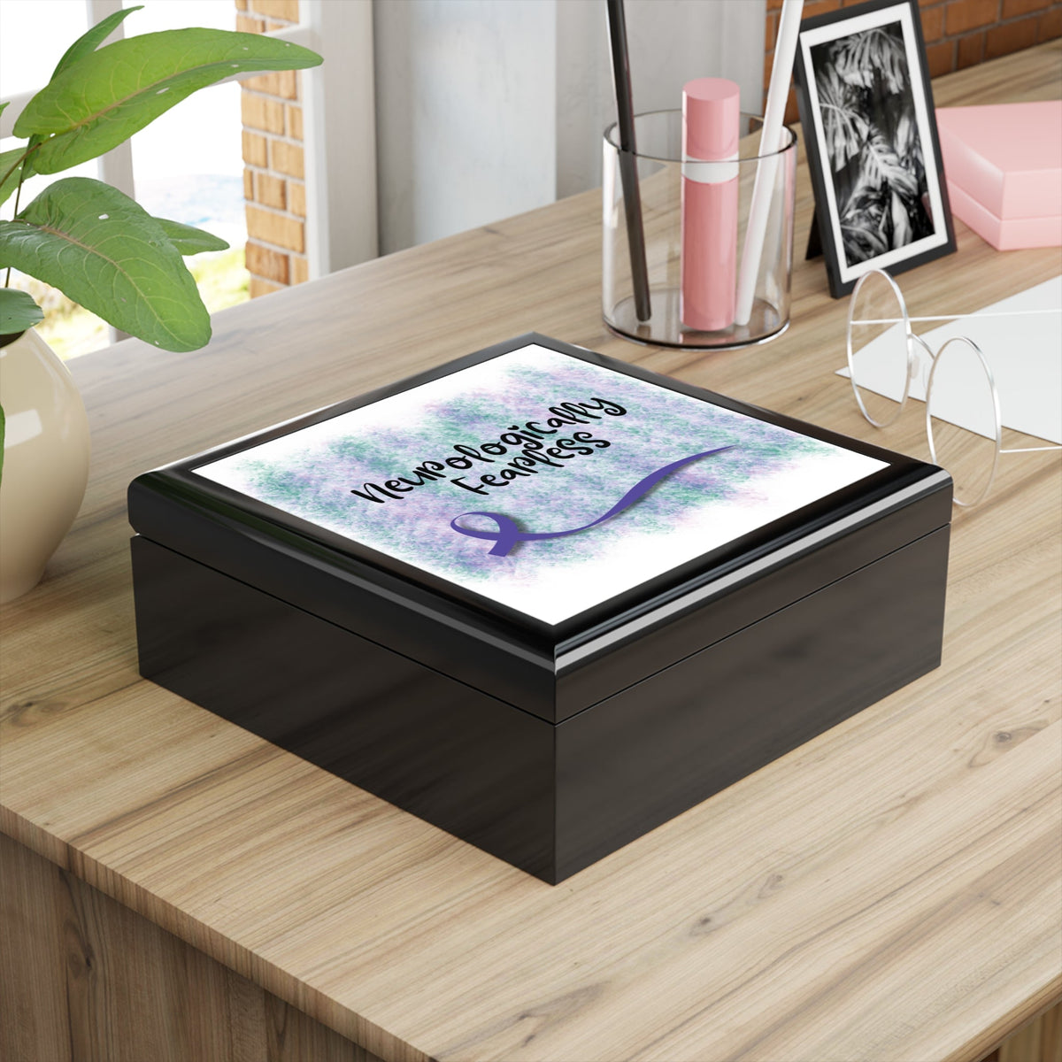 Neurologically Fearless Jewelry Box – Epilepsy Awareness Keepsake - Decor, Jewelry Boxes - EpiAl's Shop