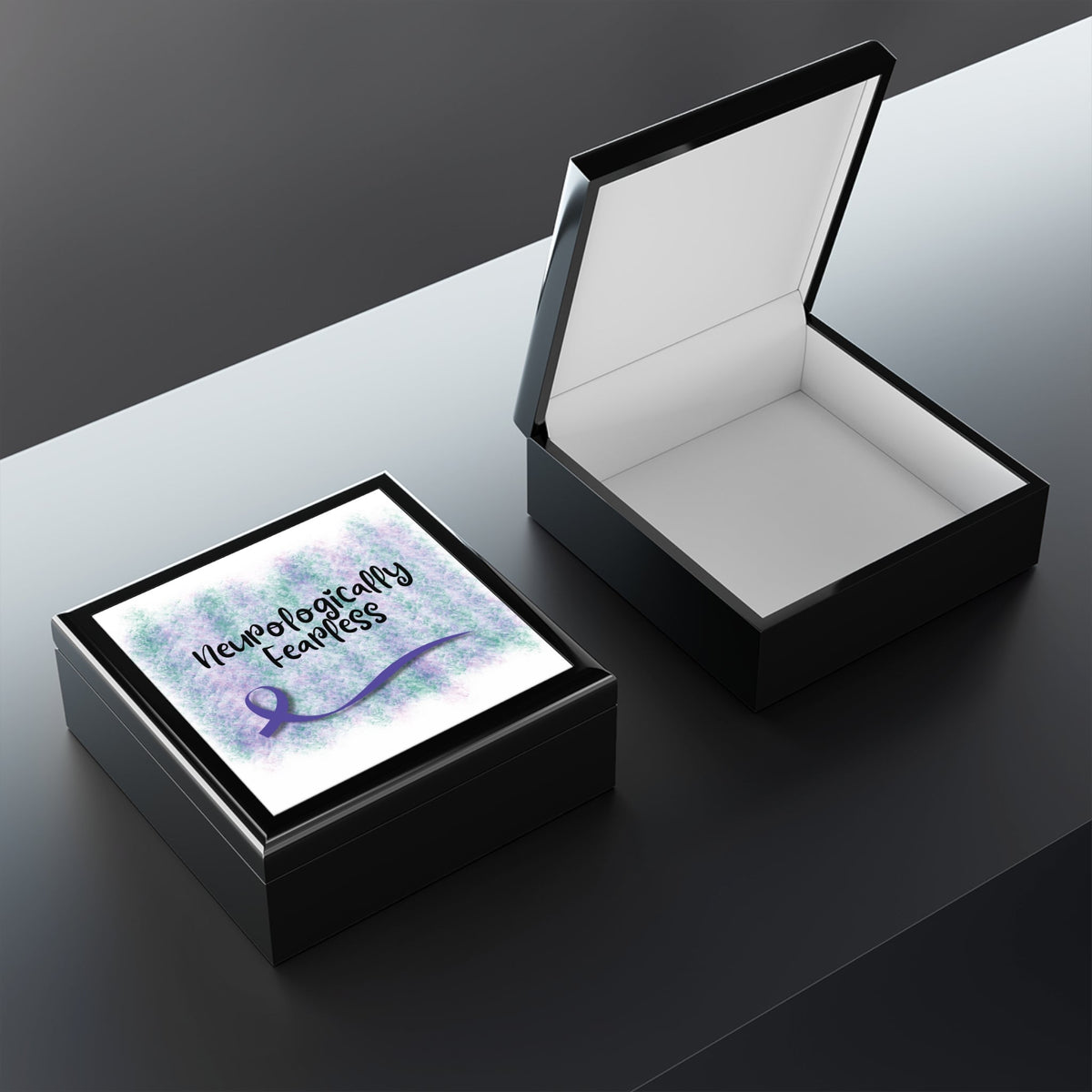 Neurologically Fearless Jewelry Box – Epilepsy Awareness Keepsake - Decor, Jewelry Boxes - EpiAl's Shop