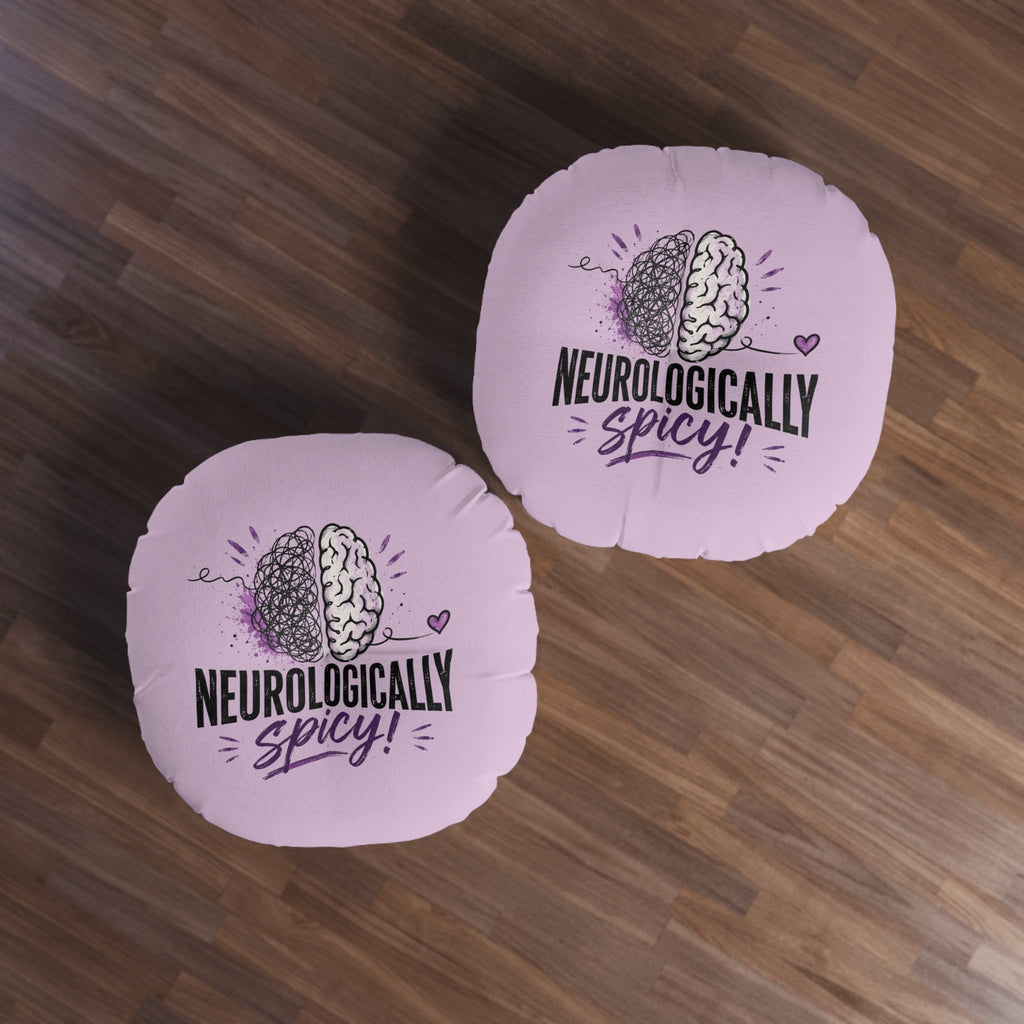Neurologically Spicy Epilepsy Awareness Round Floor Pillow (Lavender) - Decor, Pillows, Floor - EpiAl's Shop