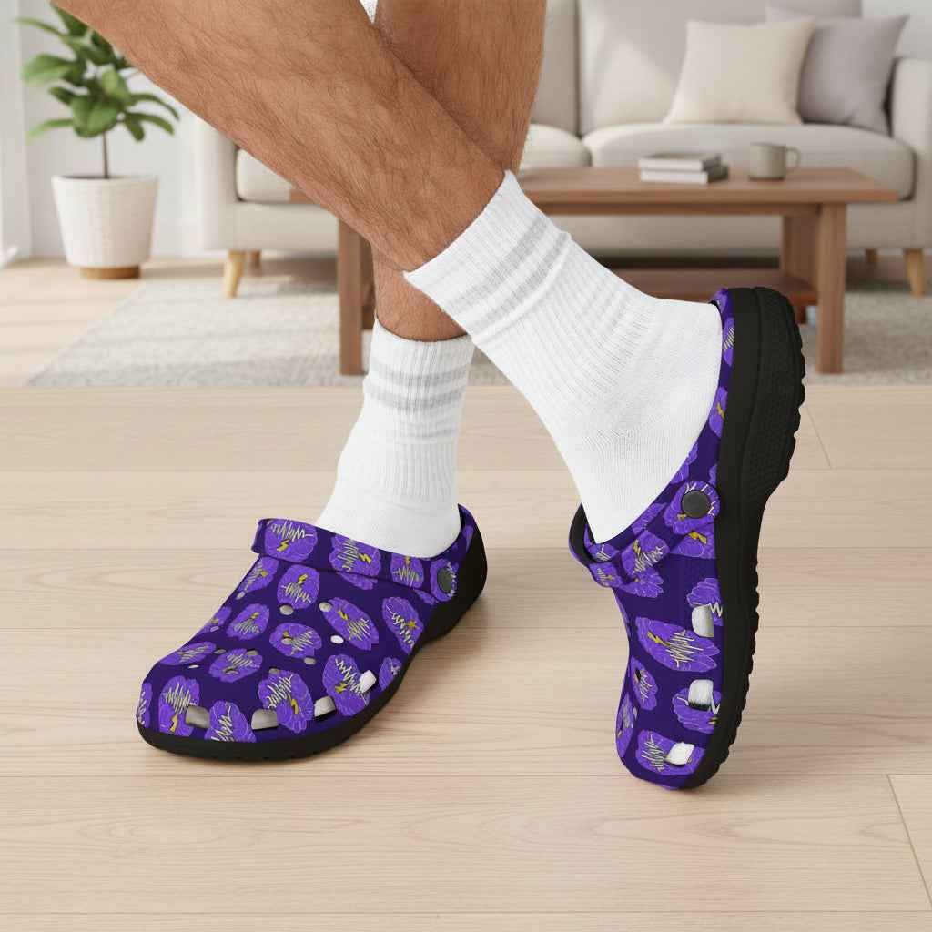 Neurostrong Clogs – Epilepsy Awareness EVA Comfort Shoes - Shoes, Clogs - EpiAl's Shop
