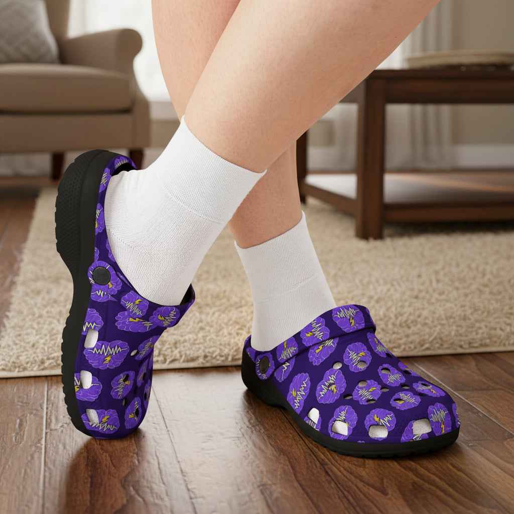 Neurostrong Clogs – Epilepsy Awareness EVA Comfort Shoes - Shoes, Clogs - EpiAl's Shop